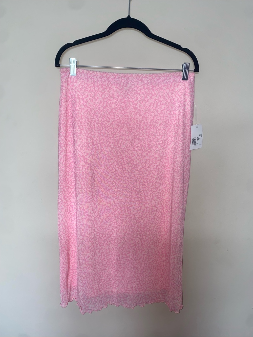 Forever 21 Pink Floral Midi Skirt